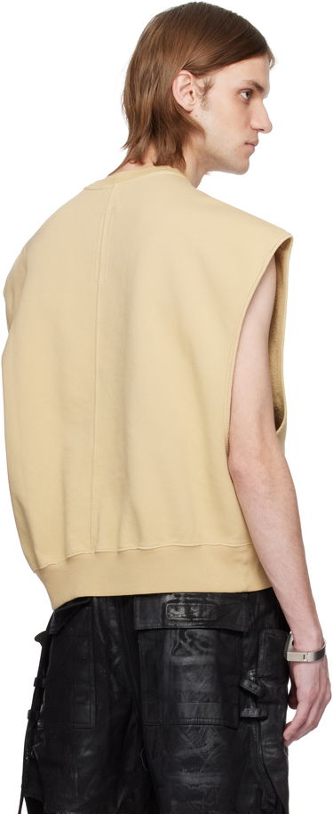 Pleteni pulover Rick Owens Rick Owens DRKSHDW Hollywood Jumbo Tatlin Sleeveless Sweatshirt Bež | DU01E3160 F, 2
