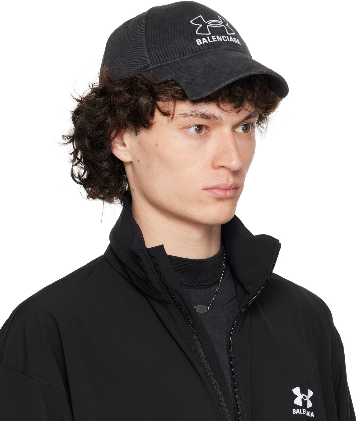 Kapa Balenciaga Under Armour Edition Washed Cap Črna | 807145410B2, 1