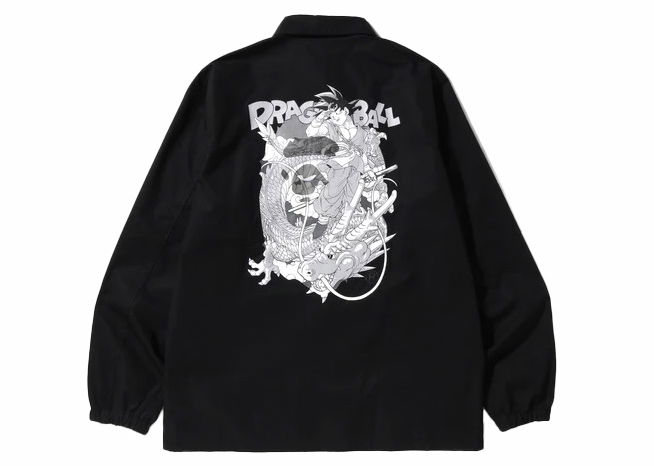 Jakna BAPE BAPE x Dragon Ball Z Coaches Jacket (FW23) Black Črna | 1I23-140-906