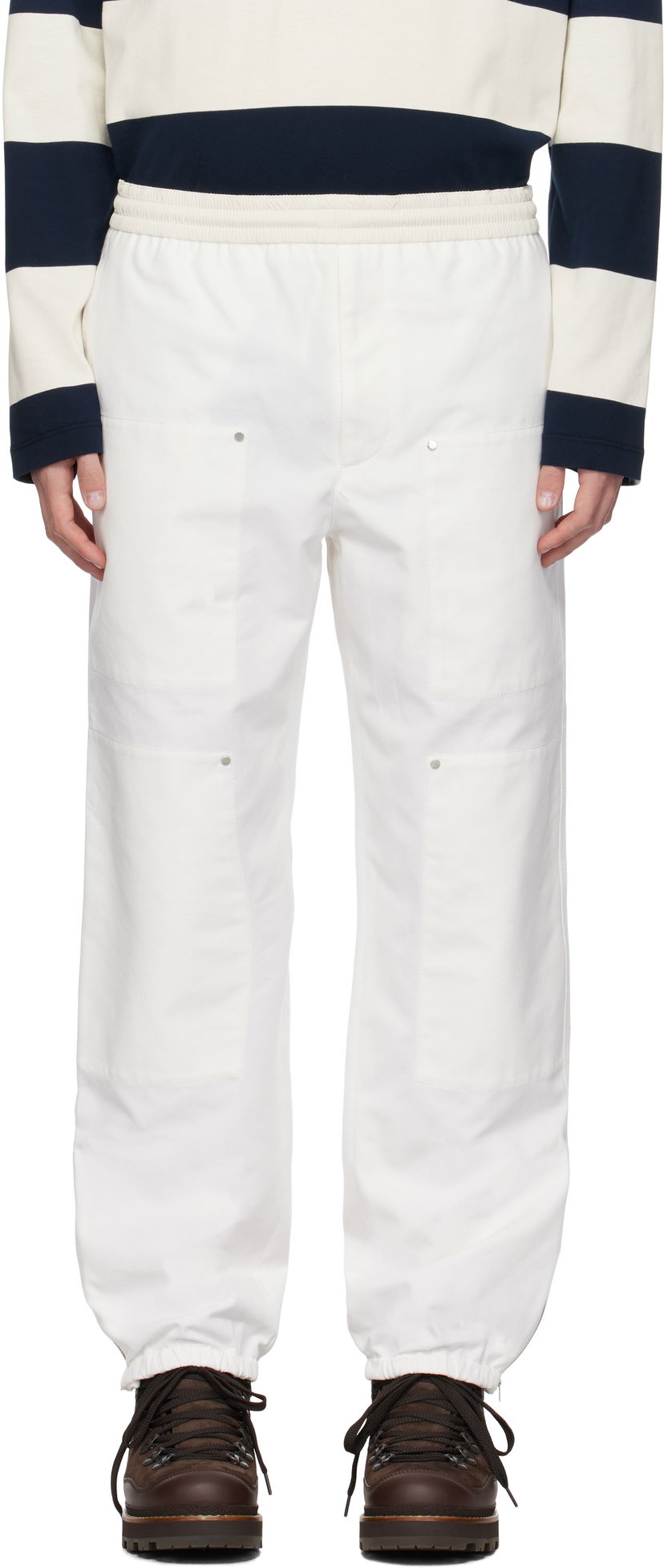 Hlače in kavbojke Moncler Archivio Creativo CP Trousers Bela | J20912A00045597ZZ