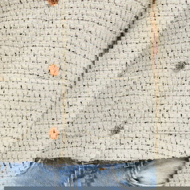 Jakna Anine Bing Anitta White/Black Tweed Jacket Bela | A-01-7165-193, 5