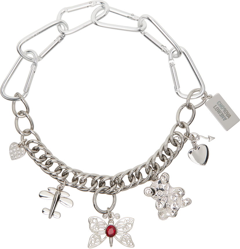 Ogrlica Chopova Lowena Chopova Lowena Fly Little Bear Carabiner Necklace Kovinski | 6547