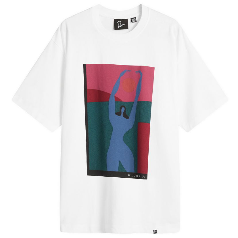 Majica By Parra Protect The Sun Graphic T-Shirt Bela | 54400-WHT