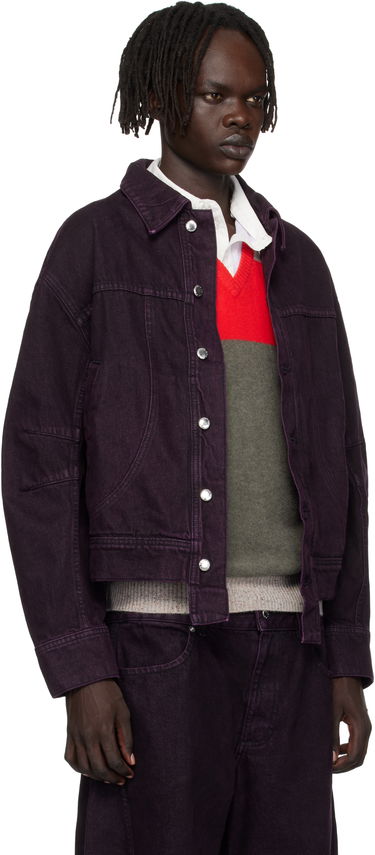 Jakna Eckhaus Latta Eckhaus Latta 'El Jacket Redux' Denim Jacket Lila | 1224-EL-PF25-A, 1