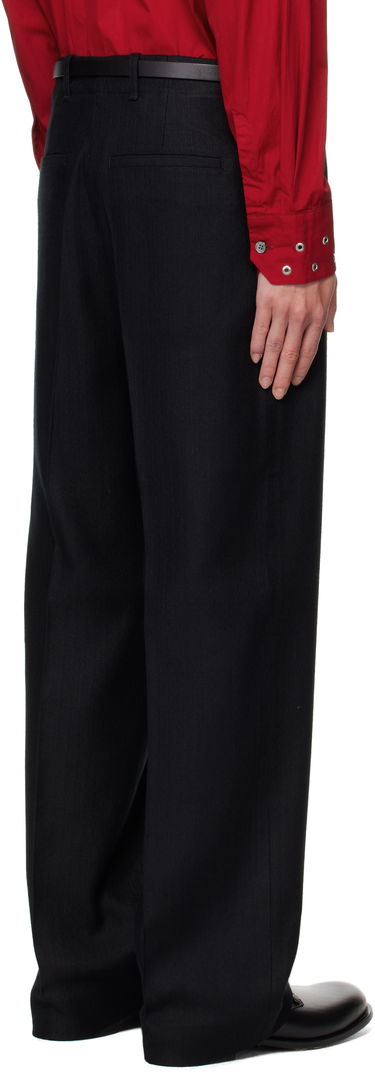 Hlače OUR LEGACY OUR LEGACY Borrowed Pinstripe Trousers Črna | M4254BC, 2