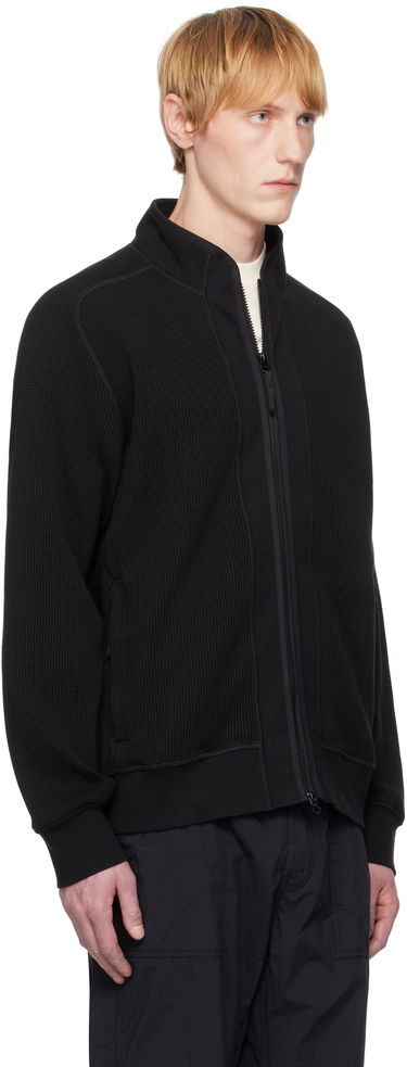 Pleteni pulover Stone Island Stone Island Waffle Fleece Sweatshirt Črna | K1S15 6100007 S0044, 1