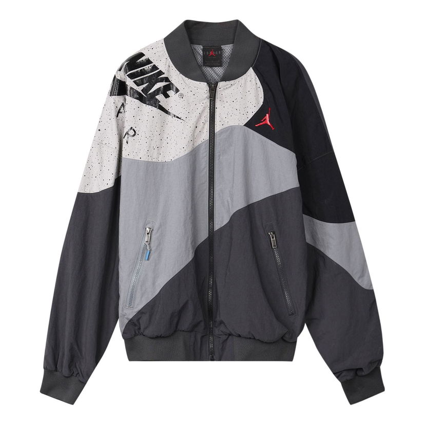 Vetrovka Jordan Jordan Legacy AJ4 Lightweight Logo Jacket Siva | CQ8308-070