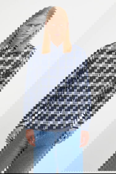 Srajce Fred Perry Fred Perry Checked Regular Fit Shirt Mornarica | M1742, 0