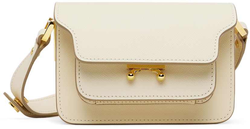 Torbica Marni Marni Trunk Mini Bag Bež | M00997