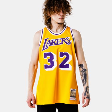 Dres Mitchell & Ness Authentic Jersey Los Angeles Lakers Magic Johnson Rumena | AJY4GS18088-LALLTGD84EJH, 0