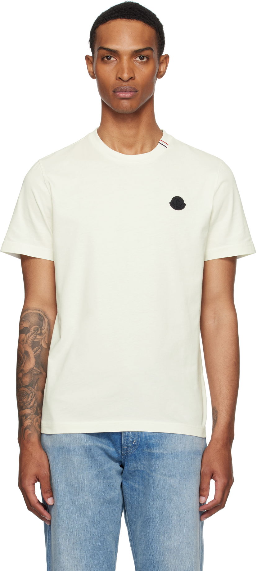 Majica Moncler Moncler Short Sleeve T-Shirt Bež | K20918C0003289AYW