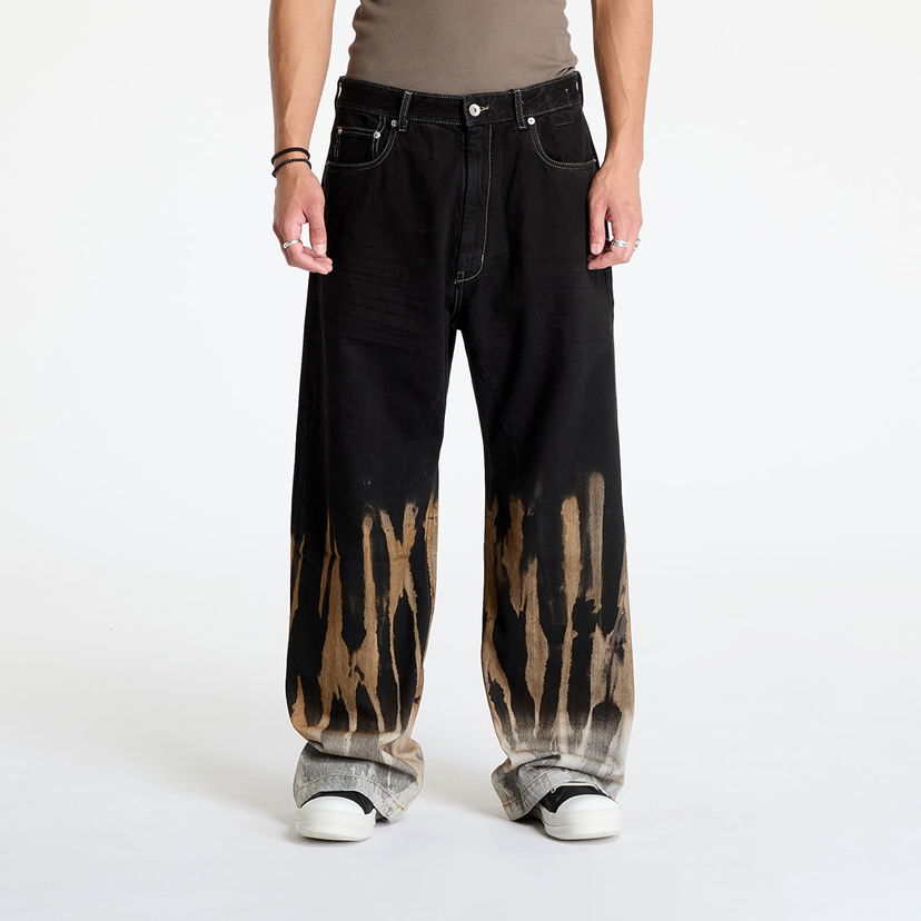 Kavbojke Rick Owens DRKSHDW Denim Geth Jeans Black/ Terra Črna | DU02D2351 BSUN 0983