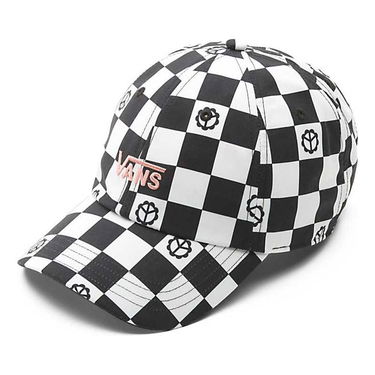 Kapa Vans Checkered Print Baseball Cap Črna | VN0A34GRY0J, 0