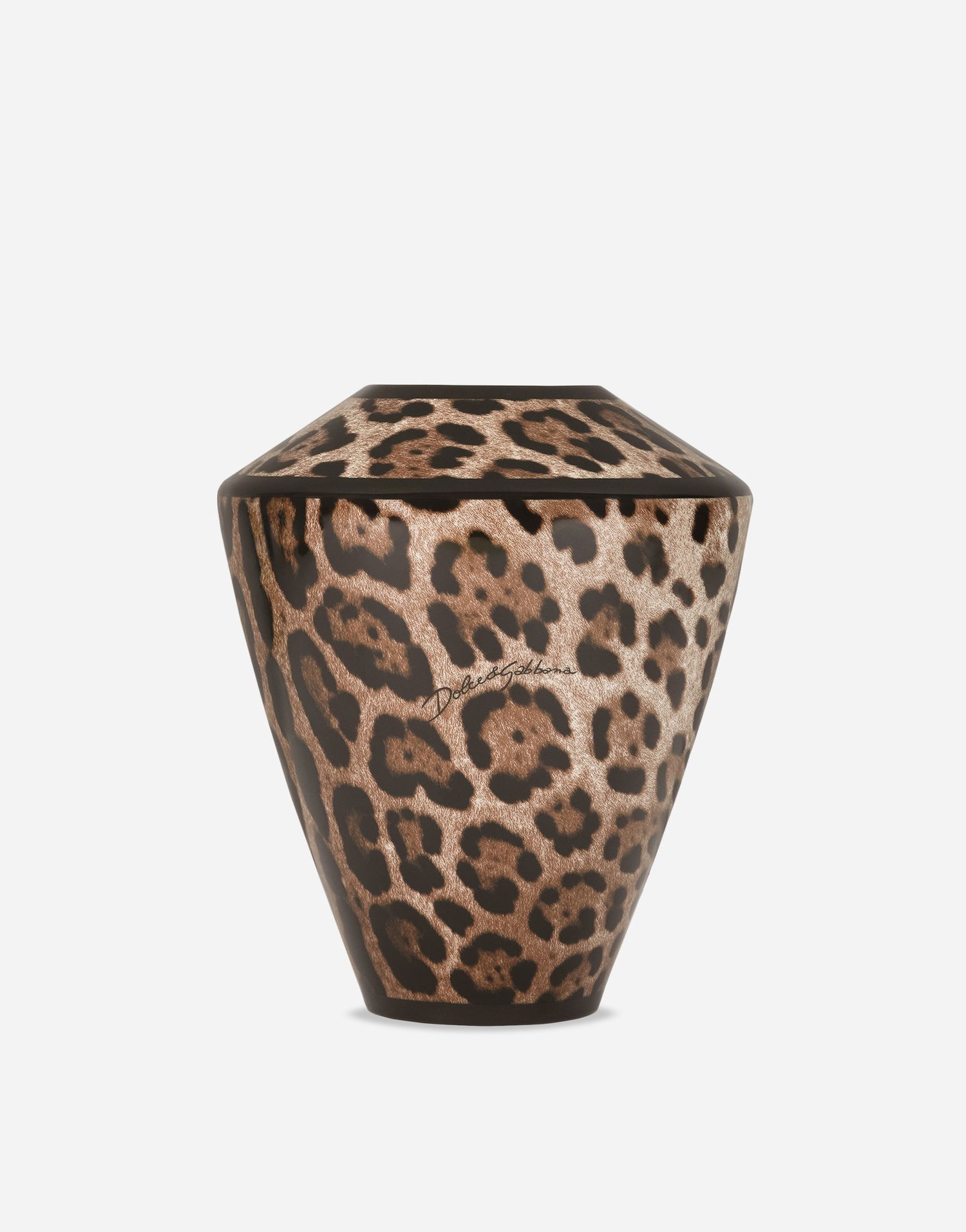 Home decor Dolce & Gabbana Small Amphora Porcelain Leopard Print Vase Večbarvna | TCC197TCAMWUL003, 0