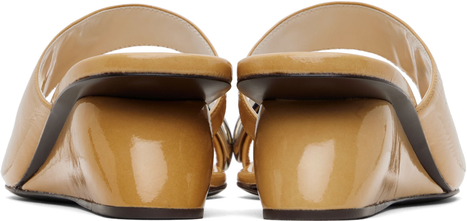Superge in čevlji Tory Burch Tory Burch Pierced Wedge Mules Rumena | 169861-250, 1