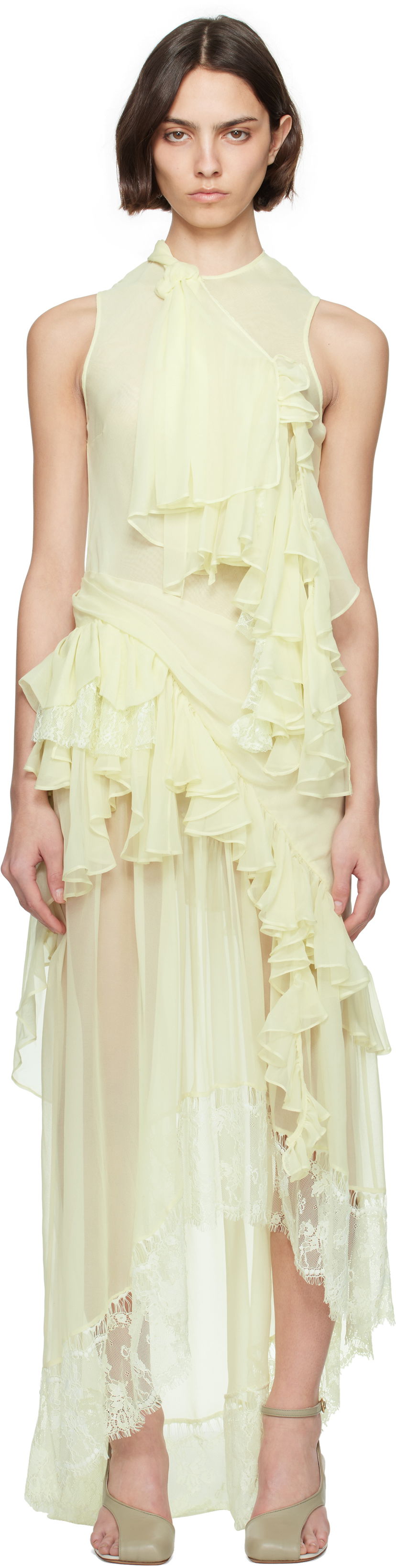 Obleke Collina Strada Collina Strada Angelica Maxi Dress Rumena | XX4039