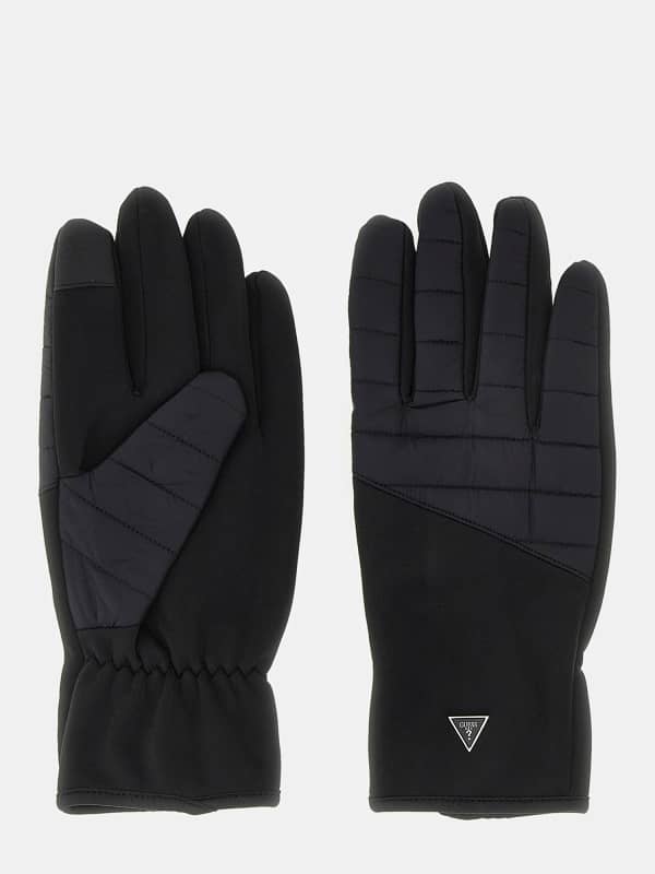 Rokavice GUESS Mito Genuine Leather Gloves Črna | AM9450NYL02