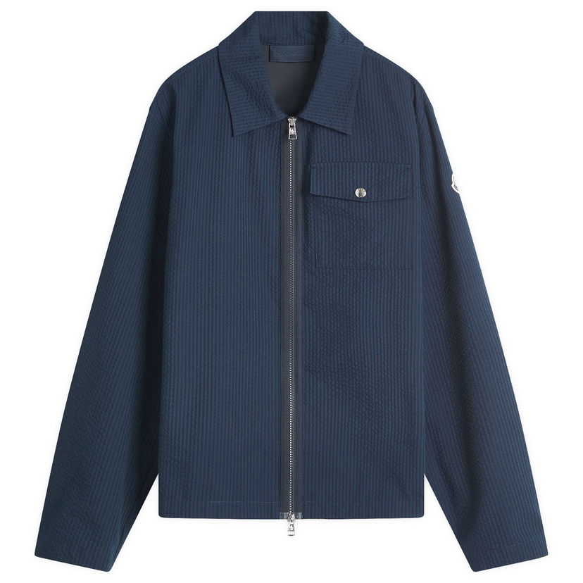 Vetrovka Moncler Seersucker Shirt X-Small Mornarica | 2F000-23-598JC-780