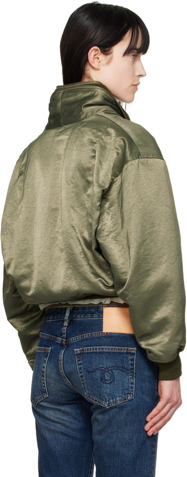 Bomber jakna R13 R13 Zip Collar Flight Bomber Jacket Zelena | R13WR346-R447B, 2