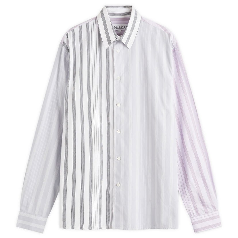 Srajce JW Anderson Stripe Patchwork Shirt Siva | SH0323-PG1575-000