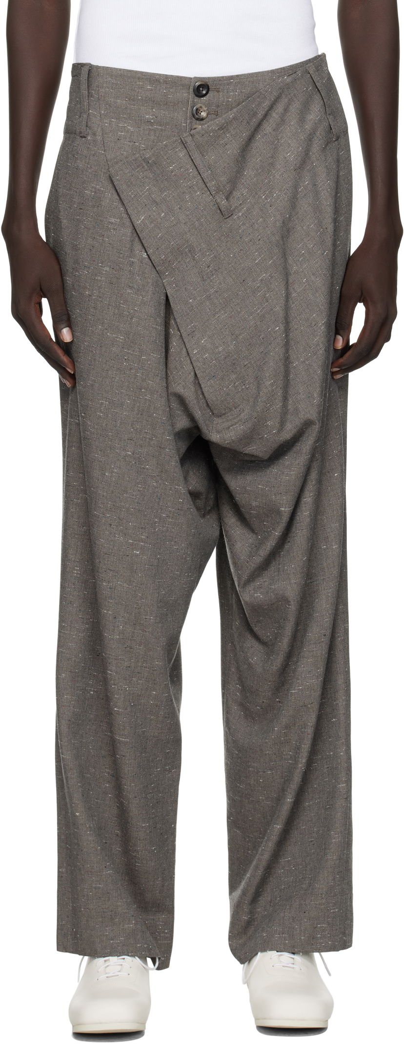 Hlače Vivienne Westwood Vivienne Westwood Inferno Trousers Siva | 2F01001P-W017Q-