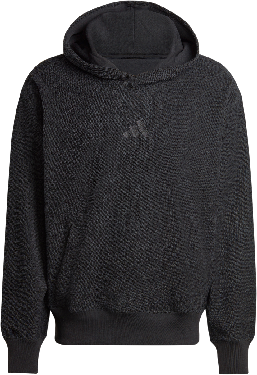 Pulover adidas Originals adidas Elevated All Szn Terry Loop Hoodie Črna | iv5212