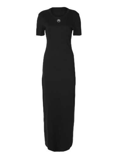 Obleke Marine Serre Organic Cotton Rib Tube Dress Črna | WDR057-BK99