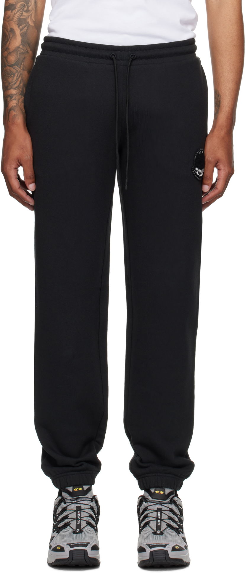 Trenirka Moncler Moncler Archivio Creativo Sweatpants Črna | K20918H0000589AZU