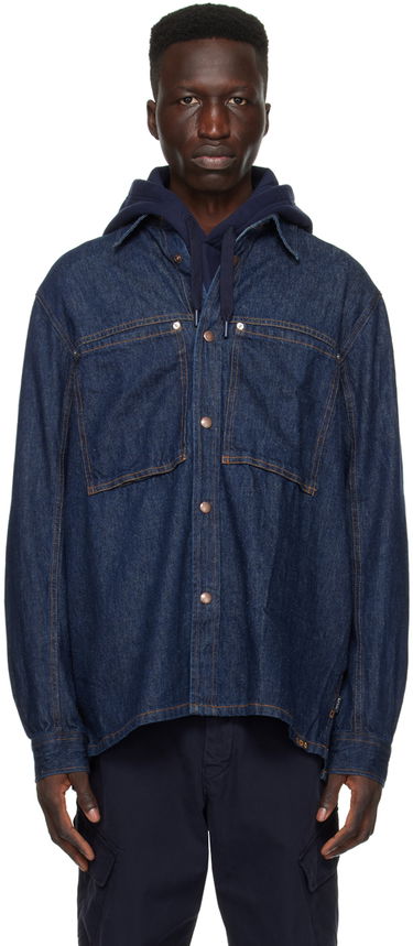 Srajce Paul Smith PS Paul Smith Patch Pocket Denim Shirt Modra | M2R-716Y-M21954-R, 0