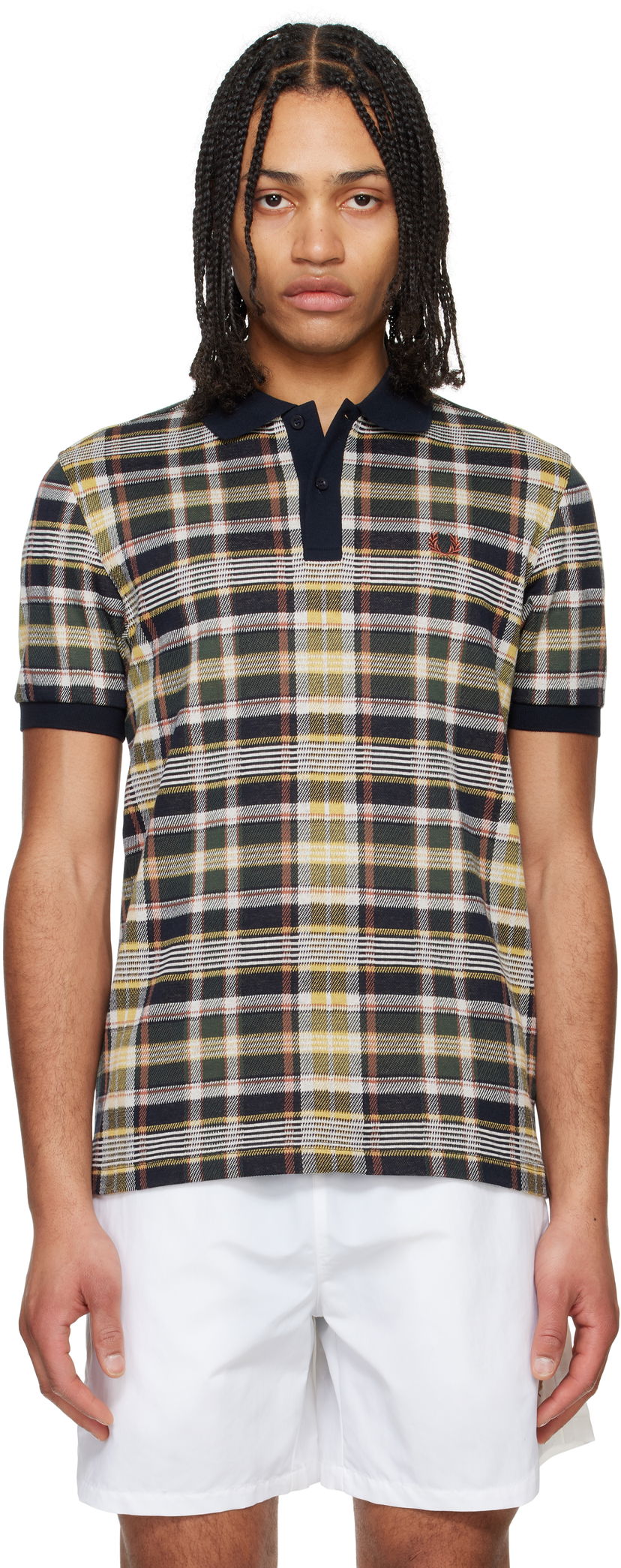 Polo majica Fred Perry Fred Perry Madras Check Polo Shirt Večbarvna | M9865