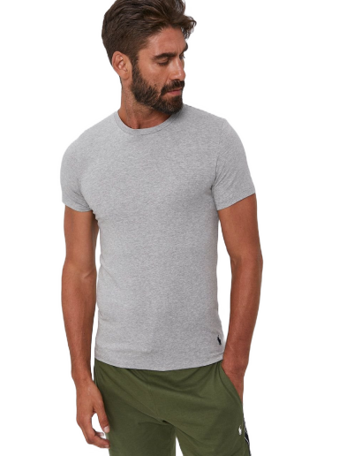 Majica Polo by Ralph Lauren Crew Base Layer Tee - 2 Pack Siva | 714835960003