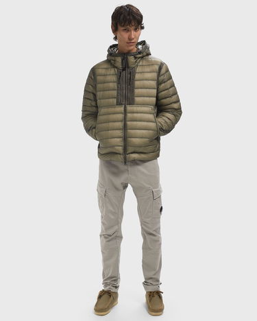 Puhovka C.P. Company Goggles Hooded Down Jacket Zelena | 19CMOW031A110416A-356, 1