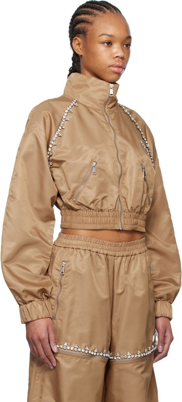 Trenirka Area AREA Crystal Trim Track Jacket Rjava | FW24AWOU0028FA01, 1