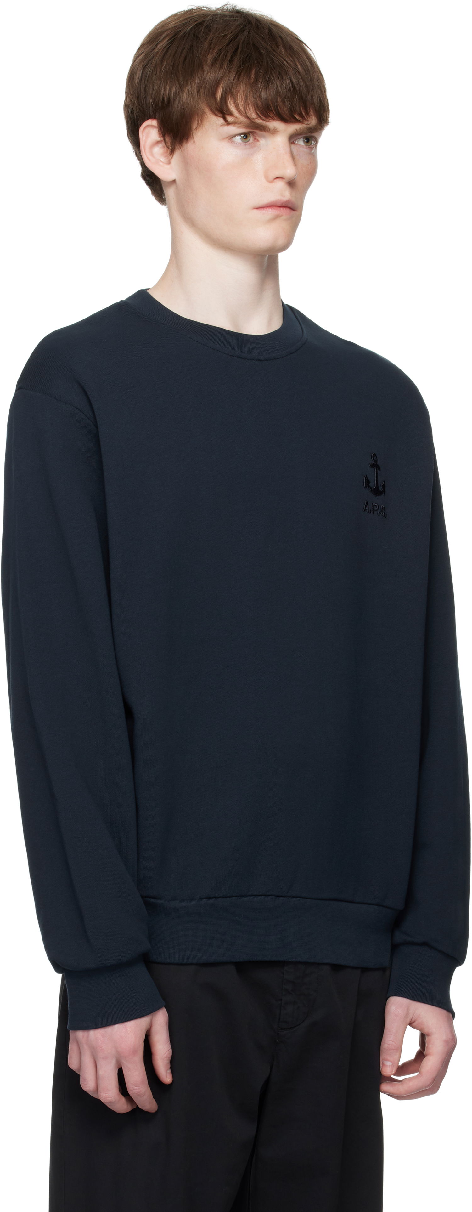 Pulover A.P.C. A.P.C. James Sweatshirt Mornarica | COHBY-H27983, 1