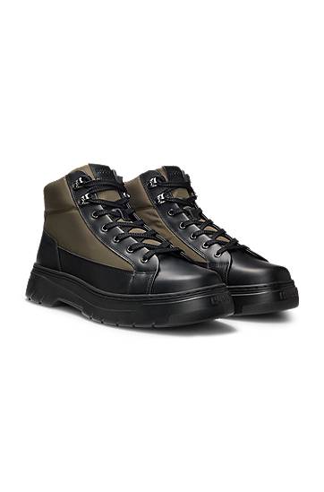 Superge in čevlji BOSS Hiking-Style Boots Zelena | 50548694