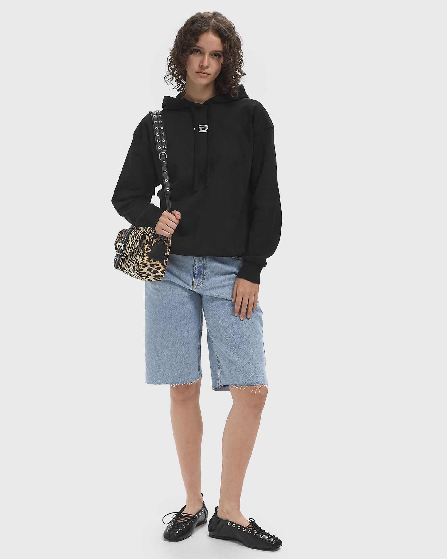 Pulover Diesel F-BUXT Hoodie Črna | A19448-0BMBJ-9XX, 1