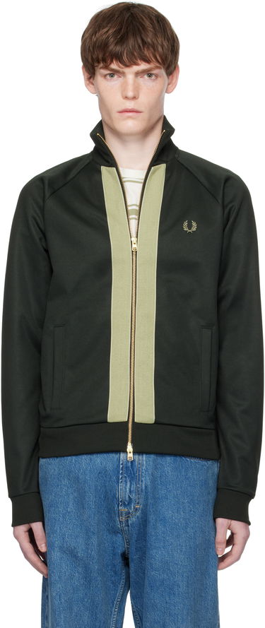 Jakna Fred Perry Fred Perry Chenille Tape Track Jacket Zelena | J9051, 0