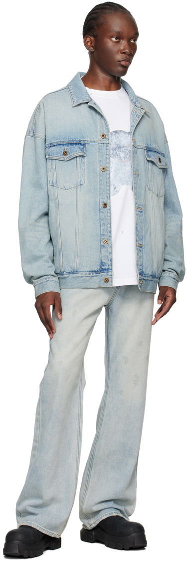 Jakna We11done We11done Oversized Denim Jacket Modra | WD-DJ2-24-353-U-SK, 3