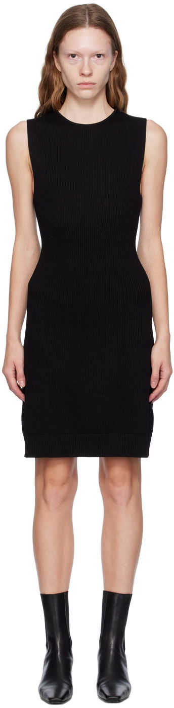Obleke TOTEME TOTEME Contour Knit Minidress Črna | 233-5181-334, 0