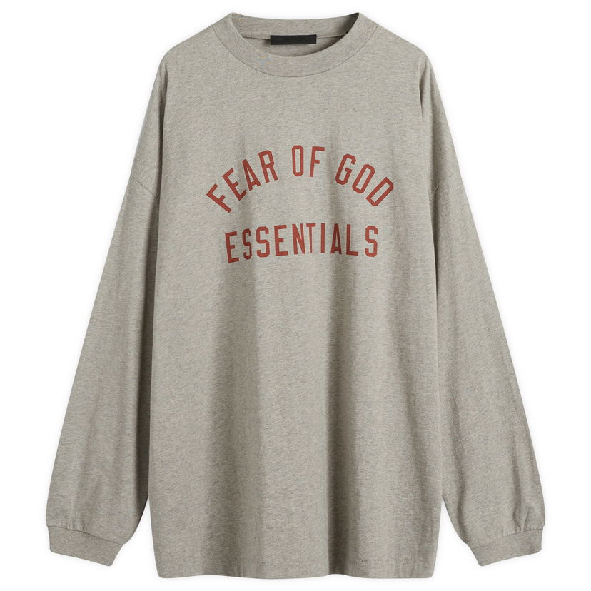 Majica Fear of God Essentials Long Sleeve Jersey T-Shirt Siva | 125BT244201F