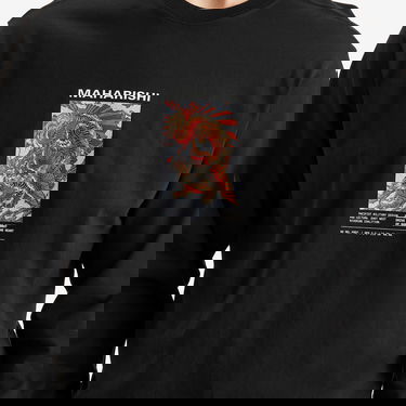 Majica Maharishi Tiger Dragon Miltype Graphic Long Sleeve T-Shirt, Size Large Črna | 1490-BLK, 5