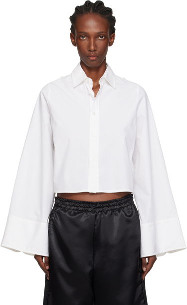 Srajce Maison Margiela MM6 Maison Margiela Cotton Cropped Shirt Bela | S52DT0044 M35480, 0