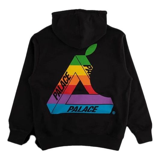 Pulover Palace Palace Jobsworth SS19 Triangle Logo Hoodie Črna | P16HD048