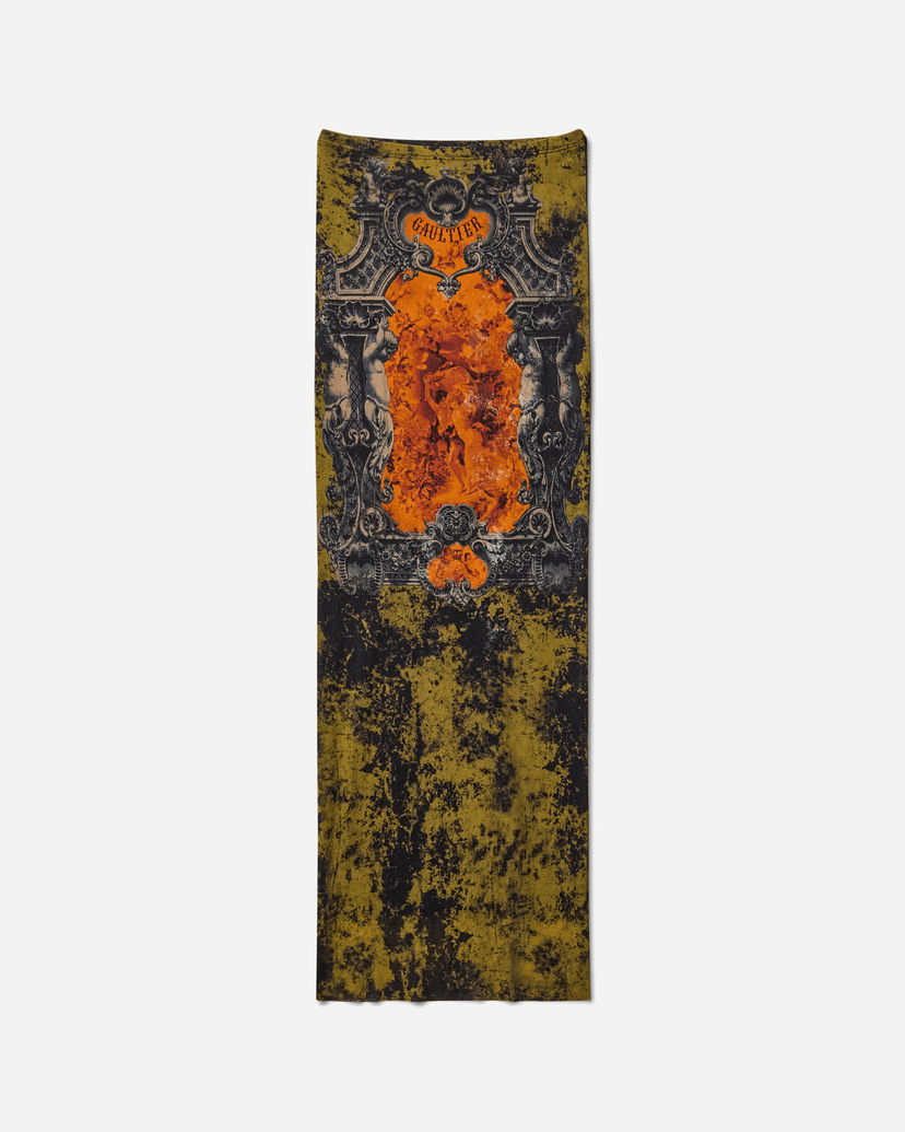 Krila Jean Paul Gaultier Medaillon Long Skirt Zelena | 2503WSK005M006 P004115