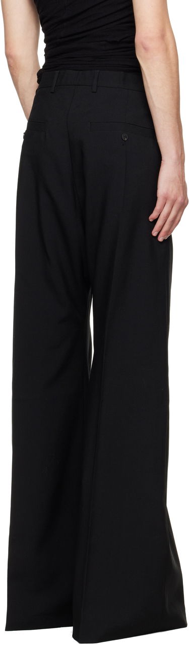 Hlače Rick Owens Rick Owens Concordians Wide Bela Tailored Trousers Črna | RU02E1354 WGP, 2