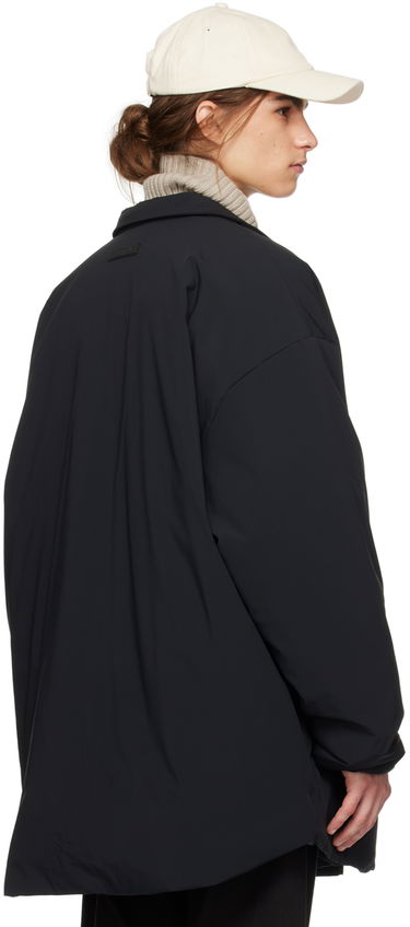 Vetrovka Fear of God Essentials Filled Shirt Jacket Črna | 202SP244494F, 2