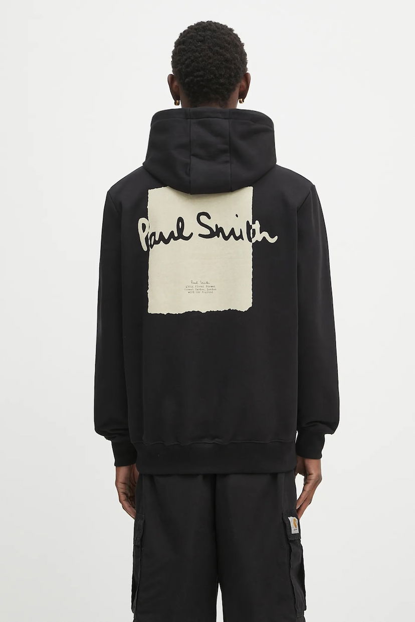 Pulover Paul Smith Paul Smith Printed Hoodie Črna | M1R.071Y.TP4929