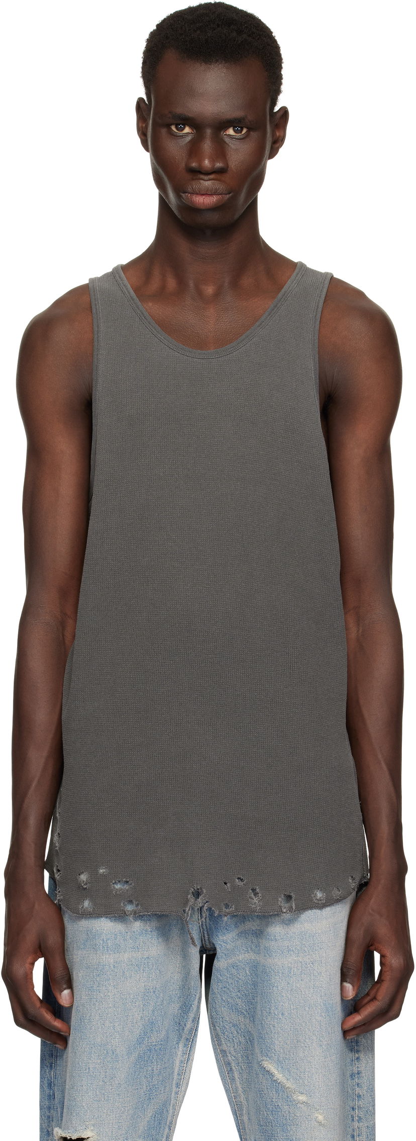 Majica brez rokavov John Elliott John Elliott Folsom Thermal Tank Top Siva | A066M66279A