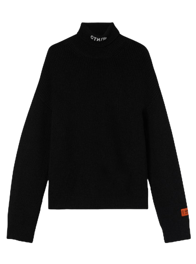 Pleteni pulover HERON PRESTON CTNMB Knit Rollneck Črna | HMHA006F22KNI0011001
