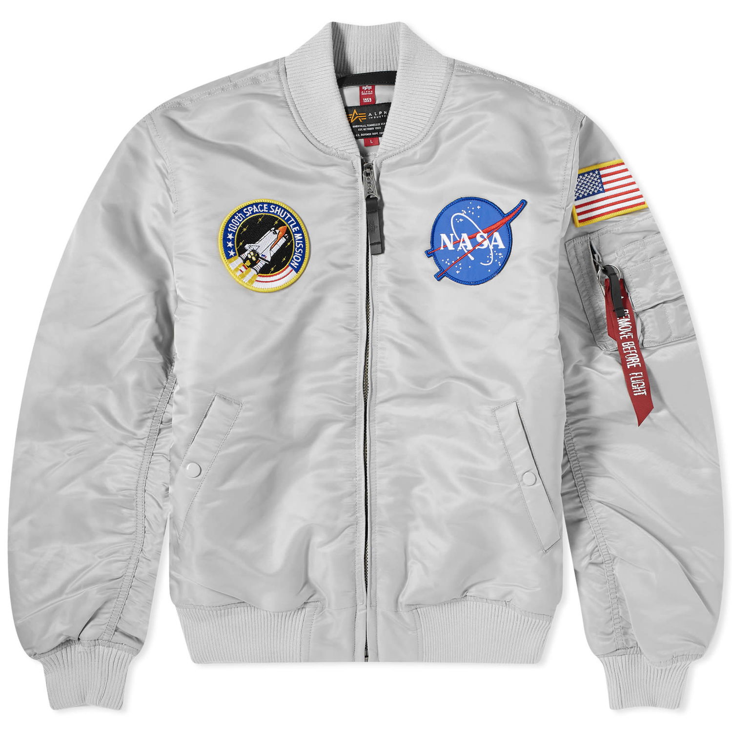 Bomber jakna Alpha Industries Alpha Industries MA-1 VF NASA Bomber Jacket Siva | 166107-666, 0